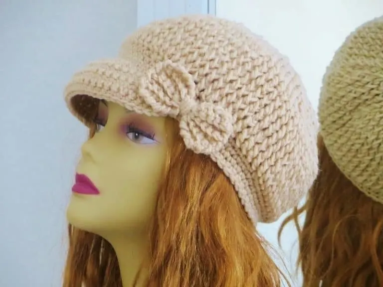 Taylor Newsboy Hat, Crochet Pattern for Him or Her, Sizes Ranging from Newborn to Woman
