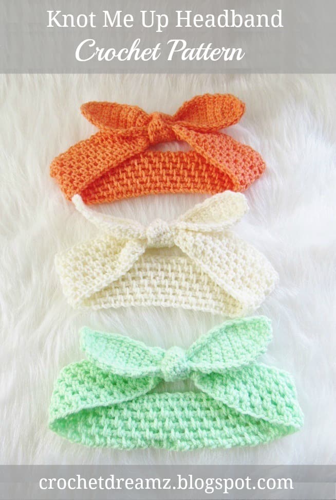 Knot Me Up Headband, Free Crochet Pattern - Crochet Dreamz