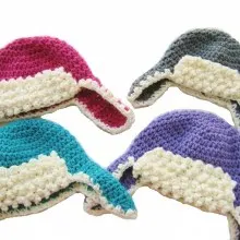 Aviator Hat- Newborn to Adult- $5