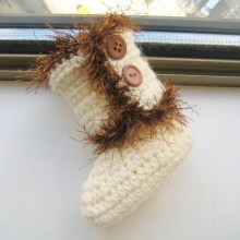 Baby Furry Boots - 0-12 Months- $5