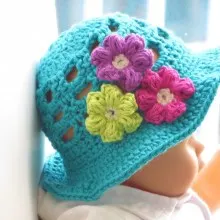 Girl&#039;s Sun Hat- Baby to 10 years- $5.50