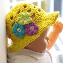 Girl&#039;s Sun Hat- Baby to 10 years- $5.50