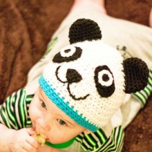 Panda Hat- Newborn to Woman- $5