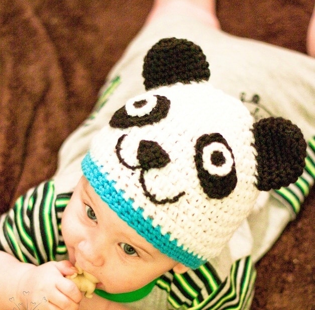 Panda Hat- Newborn to Woman- $5