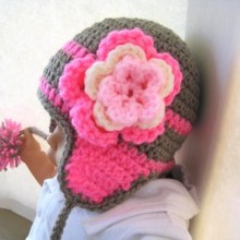 Madison Ear Flap Hat- Unisex- Newborn to Adult Sizes - $5