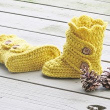 Child&#039;s Classic Snow Boots Crochet Pattern, US Kid&#039;s sizes 9 to 4 - $5.50