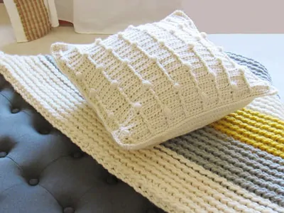 Textured Bobble Pillow