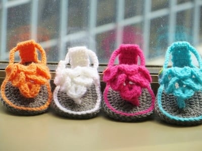 Crocodile Stitch Sandals- 0-12 Months-$5