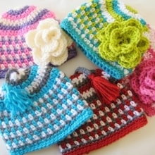 Fruit Loop Beanie- Newborn to Woman- $5