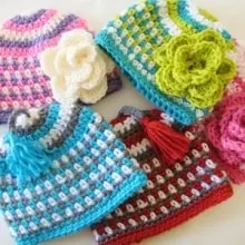Fruit Loop Beanie- Newborn to Woman- $5