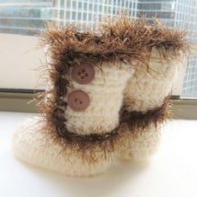 Baby Furry Boots - 0-12 Months- $5