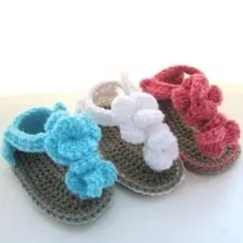 Orchid Sandals for Baby- 0-12 months- $5.50