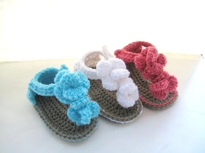 Orchid Sandals for Baby- 0-12 months- $5.50