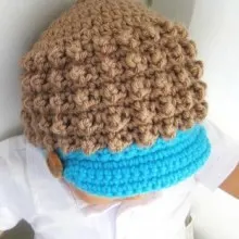 Visor Beanie - Newborn to Adult- $5