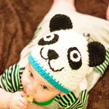 Panda Hat- Newborn to Woman- $5
