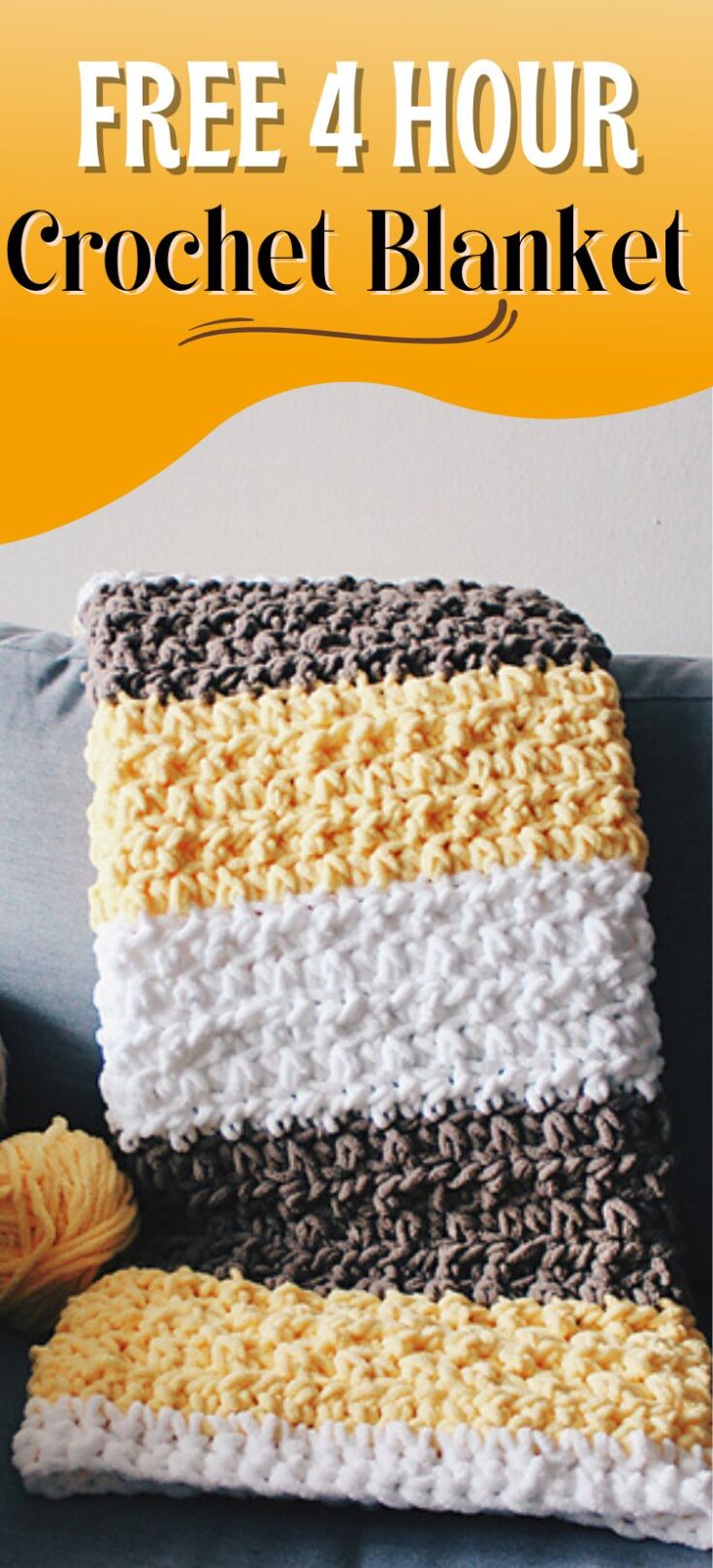 4 Hour Crochet Baby Boy Blanket (Free Pattern) Crochet Dreamz