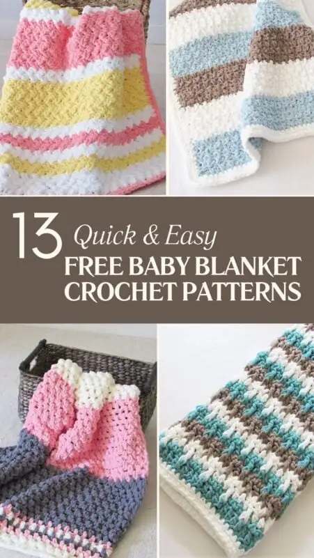 Quick And Easy Free Baby Blanket Crochet Pattern For New Easy Baby