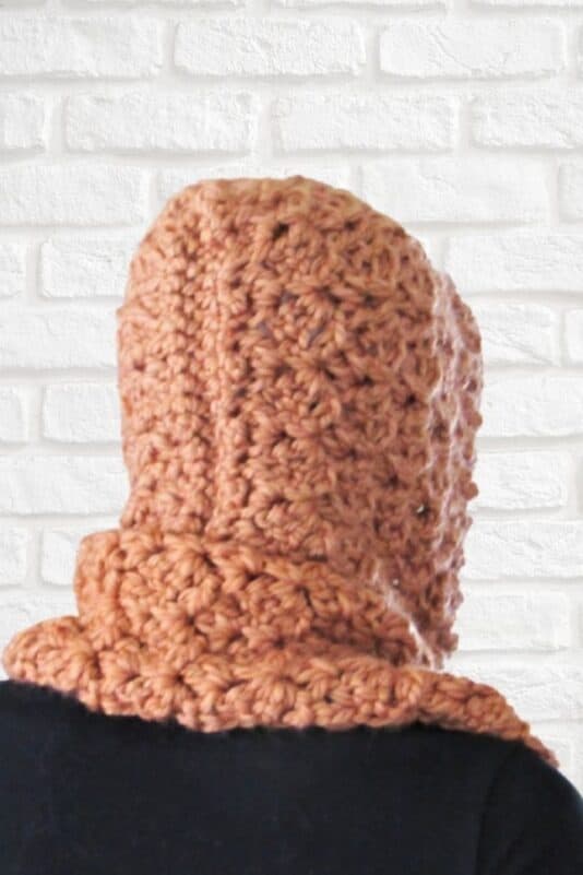 Free Crochet Pattern for Hooded Scarf with Pockets - Crochet Dreamz