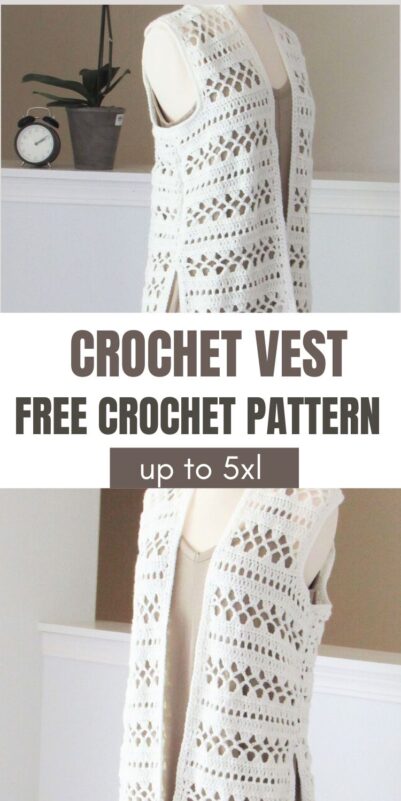 Easy Crochet Vest Free Pattern, Valerie Vest - Crochet Dreamz