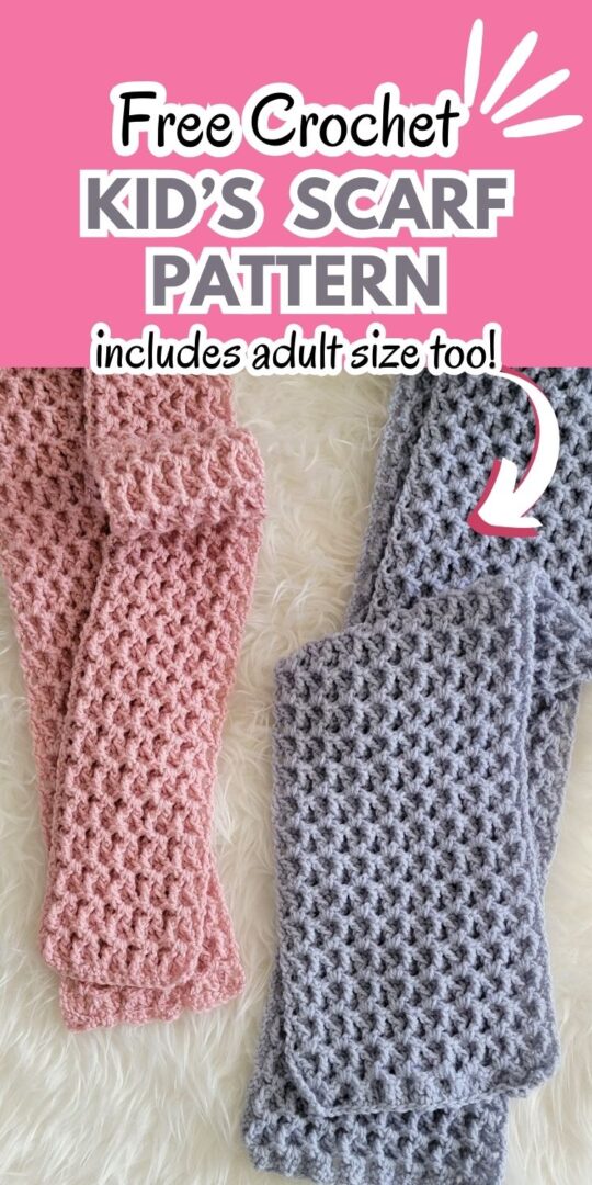 Kids Crochet Scarf Pattern Kelsey Scarf Crochet Dreamz