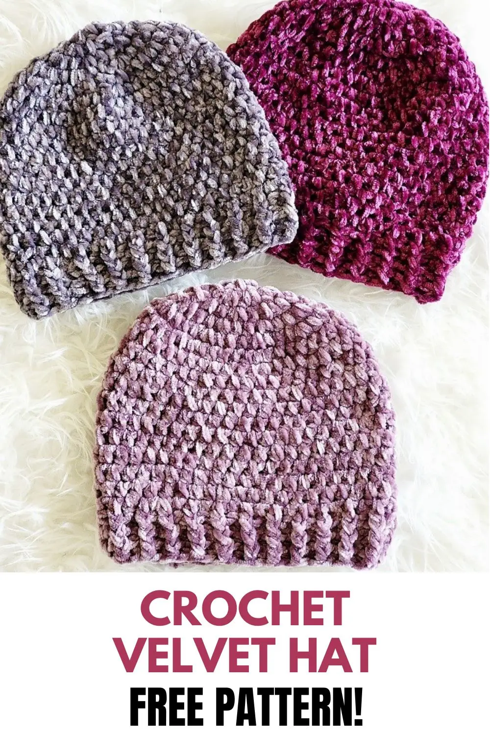 Crochet Velvet Hat Pattern - Crochet Dreamz