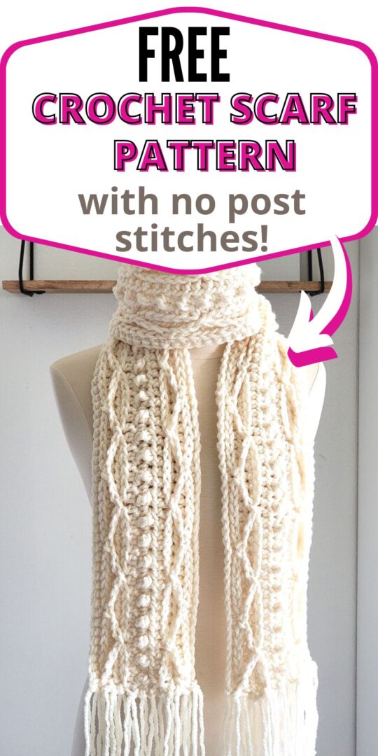 Easiest Crochet Cable Scarf Pattern Crochet Dreamz