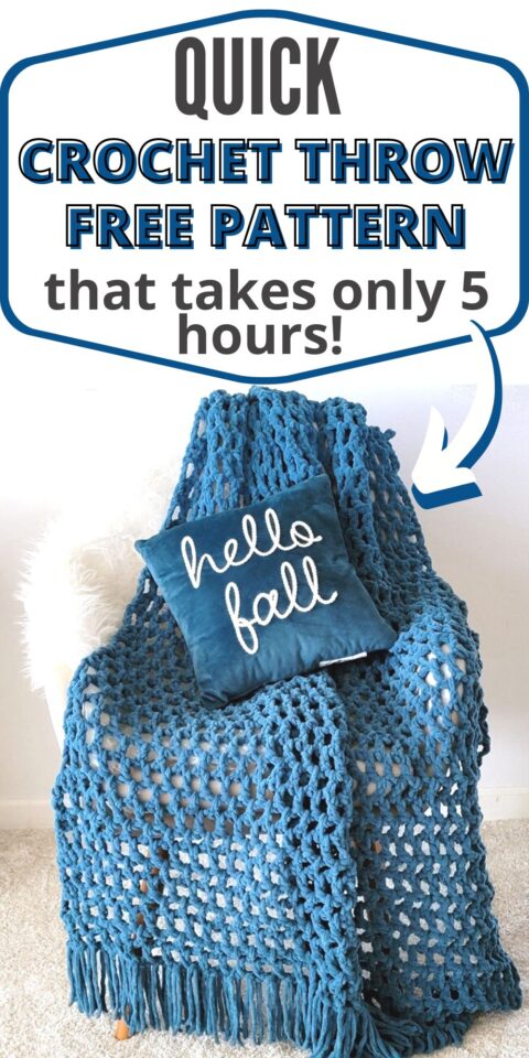 Easy Crochet Throw Pattern, Blue Moon Throw - Crochet Dreamz