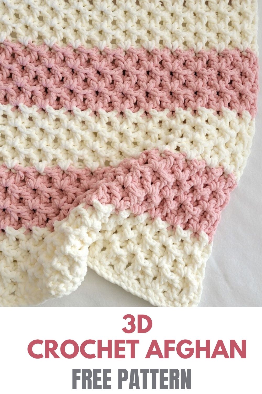 3D Crochet Blanket Pattern (FREE) - Crochet Dreamz