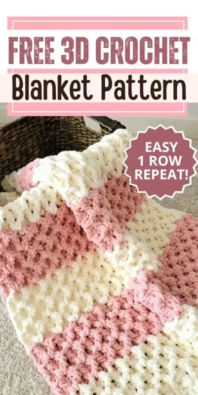 3D Crochet Blanket Pattern (FREE) - Crochet Dreamz
