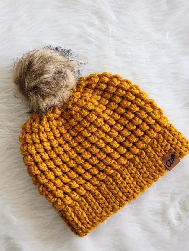 Bulky Yarn Crochet Hat Free Pattern - Crochet Dreamz