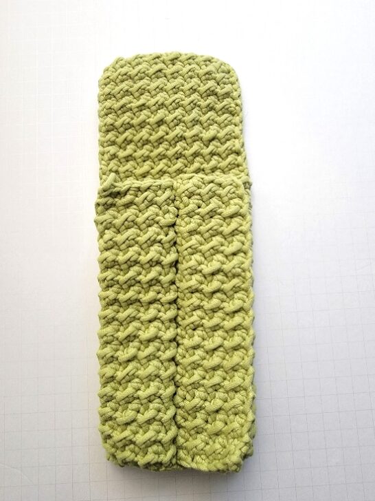 Trifold Crochet Wallet Pattern Made From 1 Flat Piece