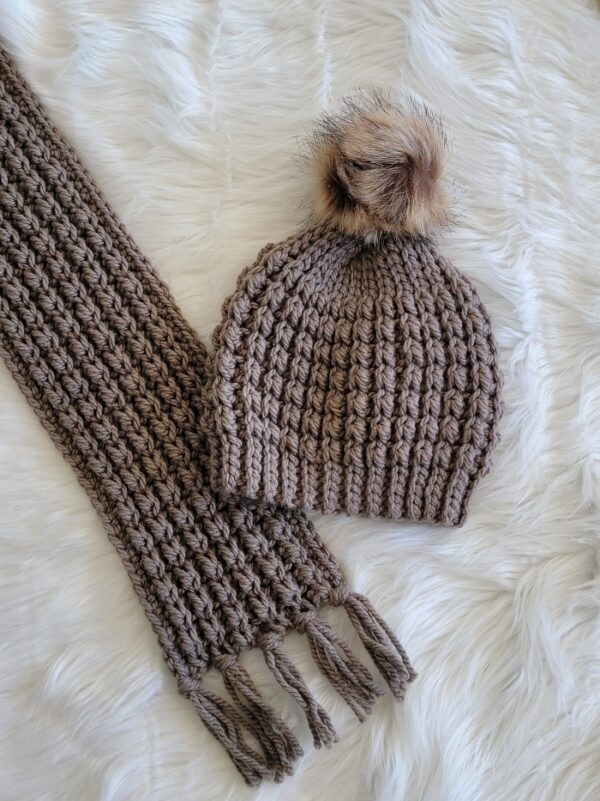 Knit Look Crochet Beanie - Crochet Dreamz
