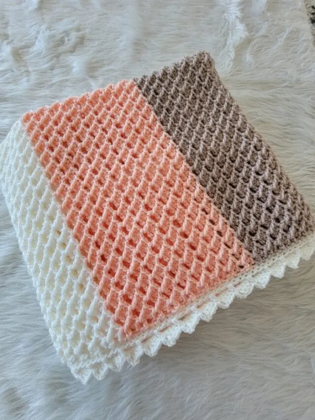 Crochet 3 Color Blanket Afghan Pattern, Cuddle Clouds Blanket - Crochet ...