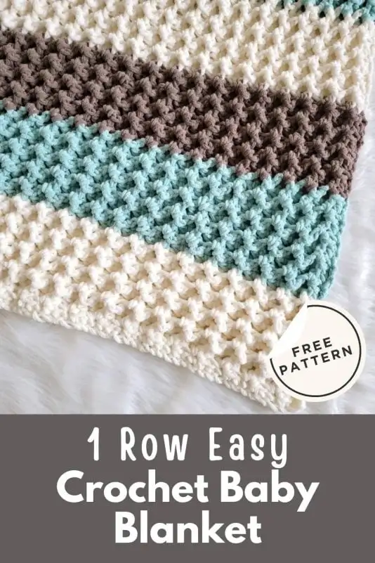 One Row Repeat Crochet Blanket - Crochet Dreamz