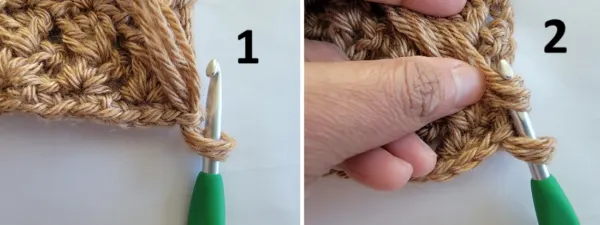 Adding tassels to crochet scarf