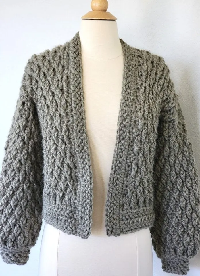 Chunky Crochet Cardigan Pattern Free, The Marilyn Cardi - Crochet Dreamz