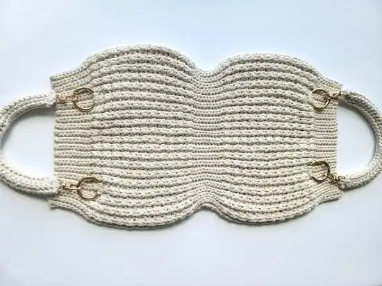 Handles attached to flat piece