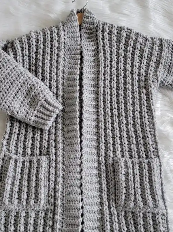 close up of cardigan