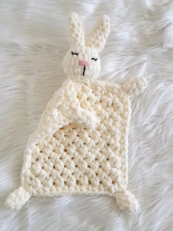 Cream colored crochet lovey