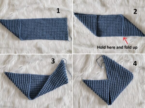 steps for folding the bag